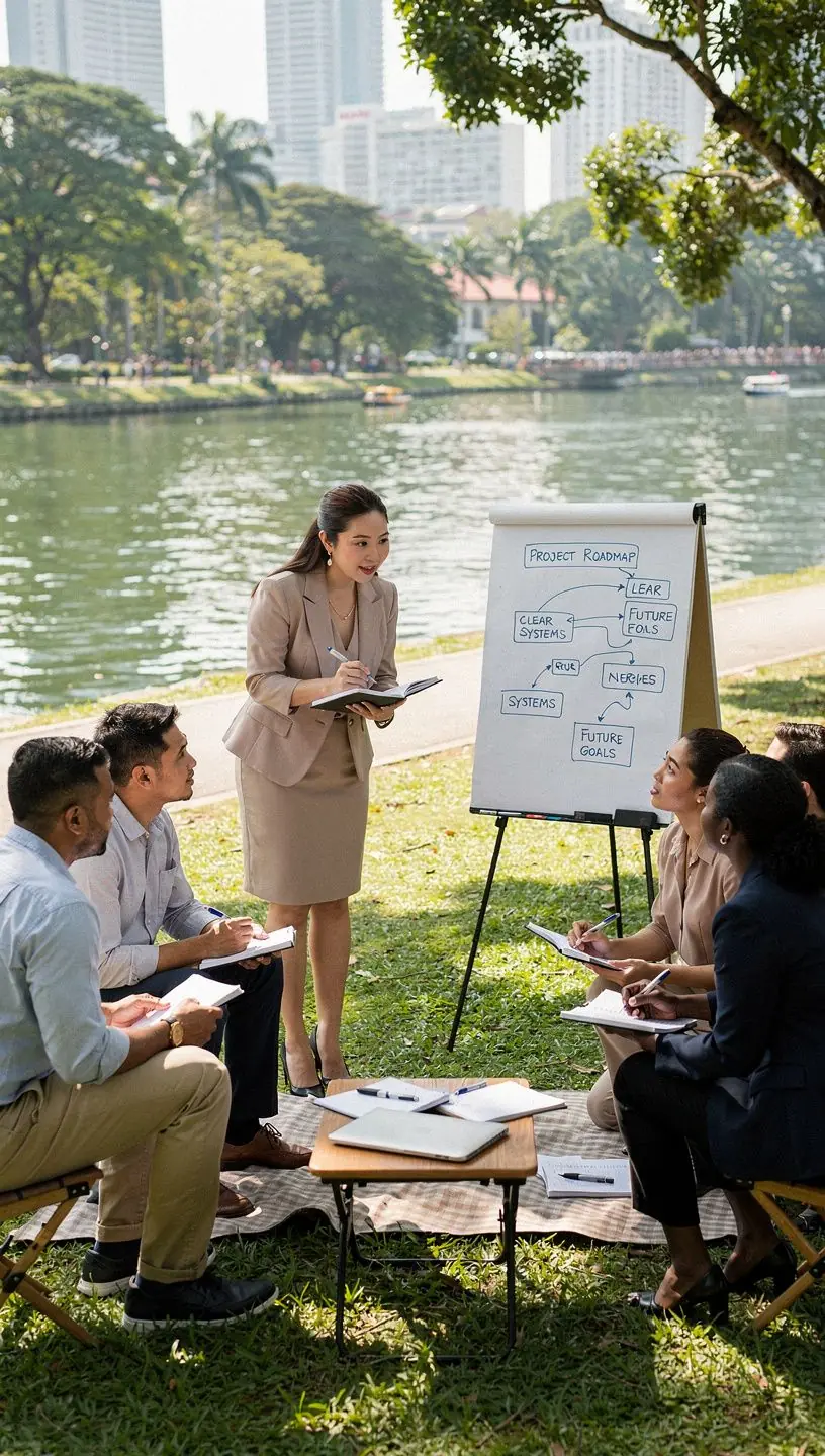 Professional business solutions illustration